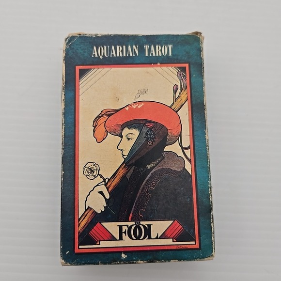 vintage the aquarian tarot the foolVintage Aquarian Tarot Card